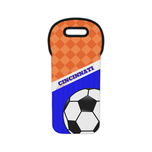 Cincinnati Soccer Wine Tote Bag