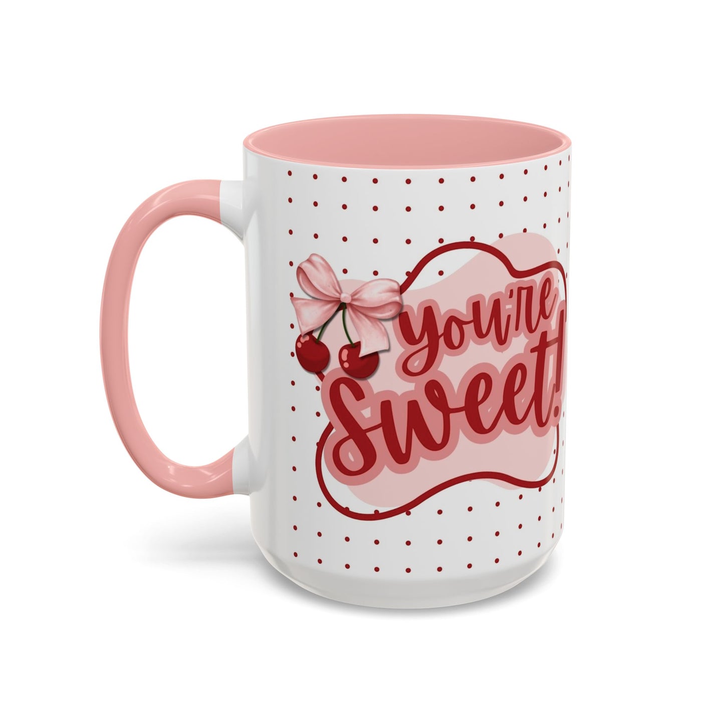 You're Sweet Ribbon Cherry Coffee Mug