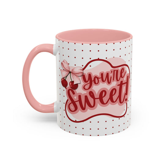 You're Sweet Ribbon Cherry Coffee Mug