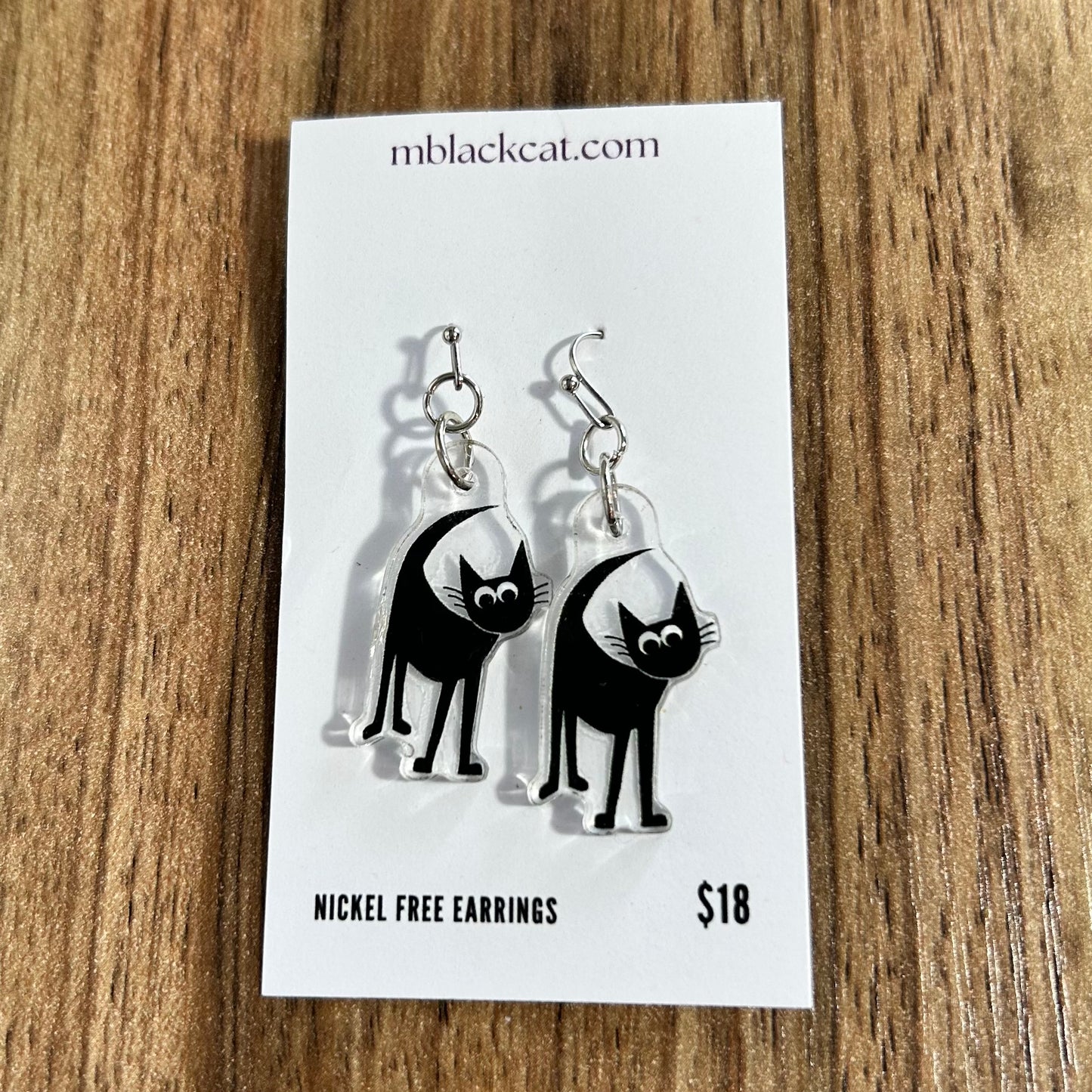 Black Cat Earrings