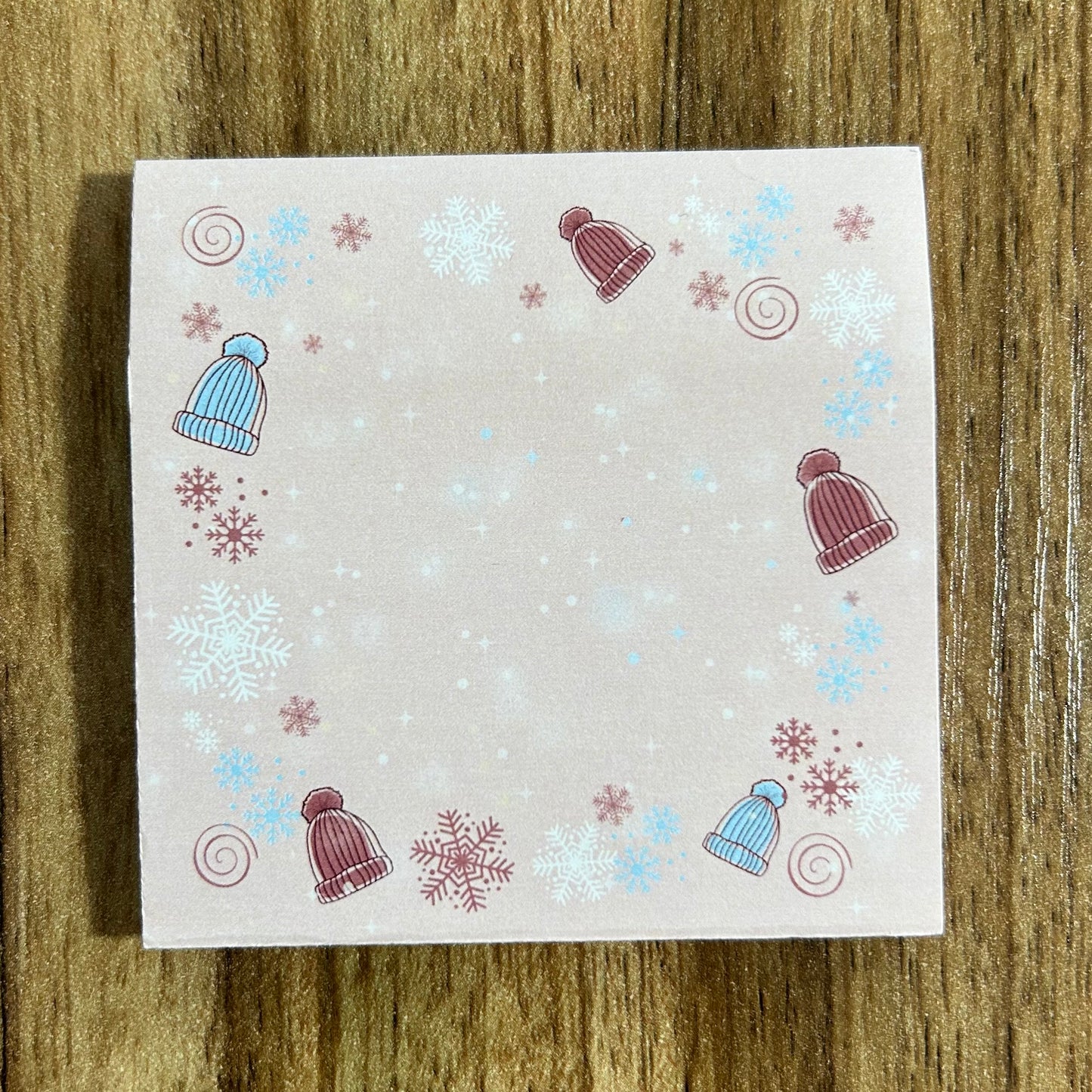 Pom Pom Hat 3" x 3" Sticky Notes