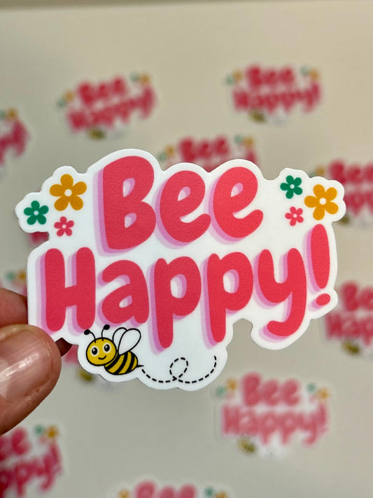 Bee Happy Sticker