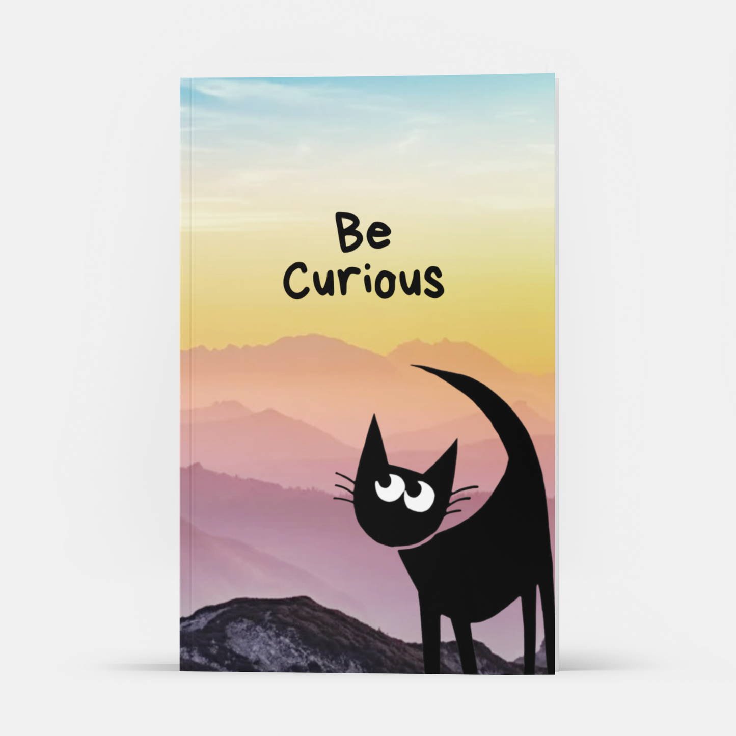 M Blackcat Collection Motivational Dotted Bullet Grid Journal: Be Curios Design, 6x9" with 100 White Pages.