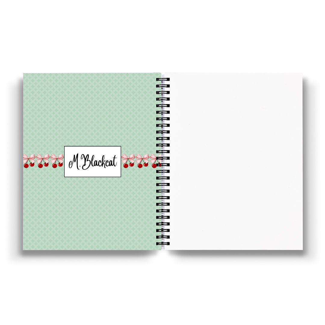 Sweet Ribbon Cherry Notebook