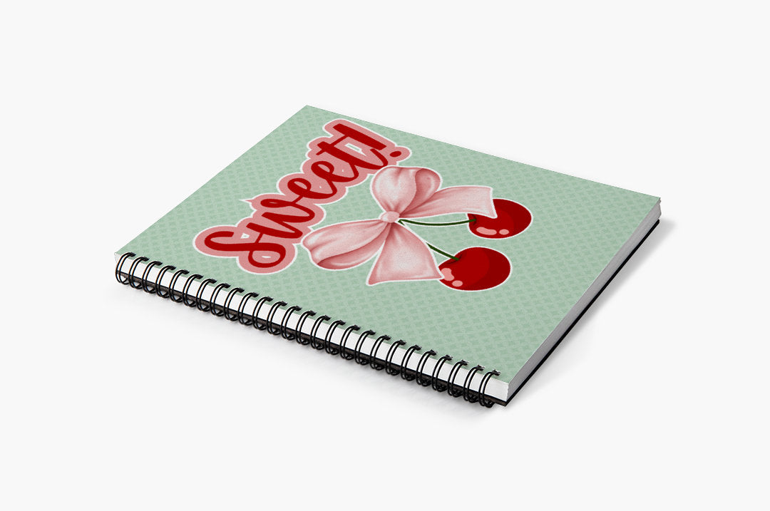 Sweet Ribbon Cherry Notebook