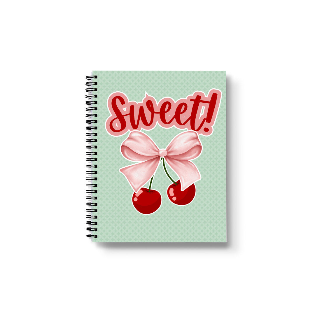 Sweet Ribbon Cherry Notebook