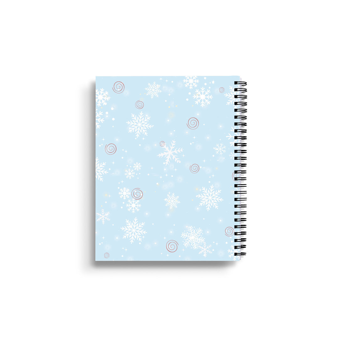 Pom Pom Hat Winter Black Cat Notebook