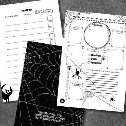 Abandoned Supernatural And Creepy Adventures Bucket List Journal: The Ultimate Diary To Plan Spooky Adventures, Travels, and Haunted Experiences - for Couples or Individuals