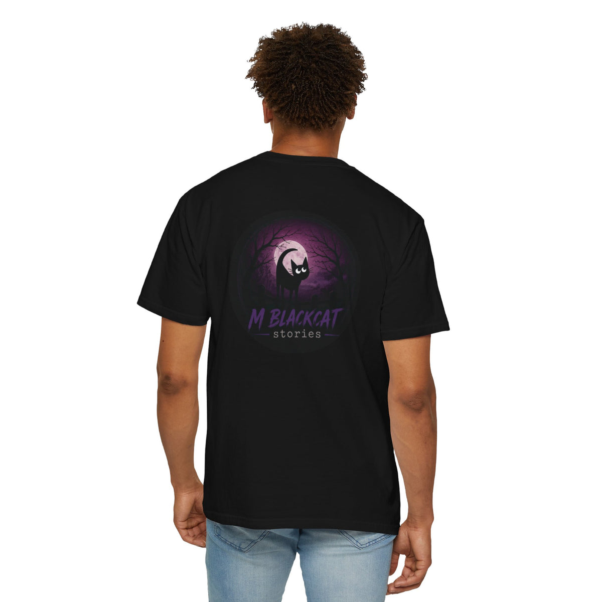 M. Blackcat Stories T-Shirt | Spooky Adventures Unisex Cotton Tee
