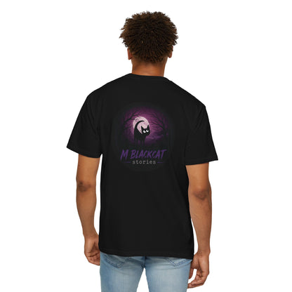 M. Blackcat Stories T-Shirt | Spooky Adventures Unisex Cotton Tee