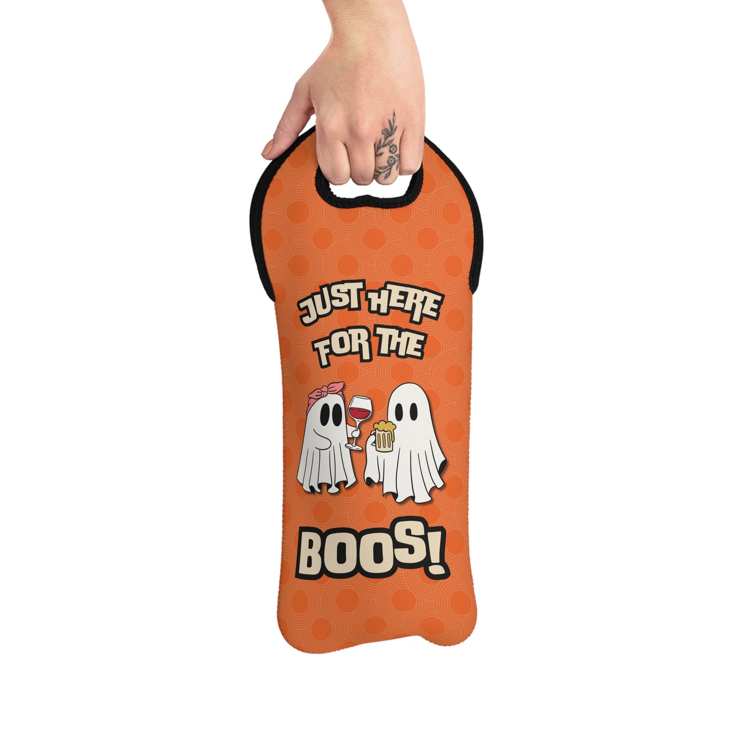 Just Here For The Boos! Wine Tote Bag