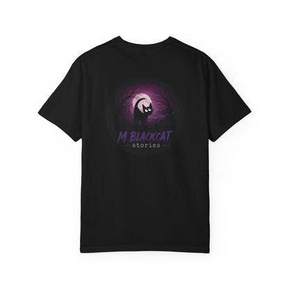M. Blackcat Stories T-Shirt | Spooky Adventures Unisex Cotton Tee