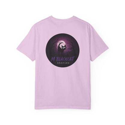 M. Blackcat Stories T-Shirt | Spooky Adventures Unisex Cotton Tee