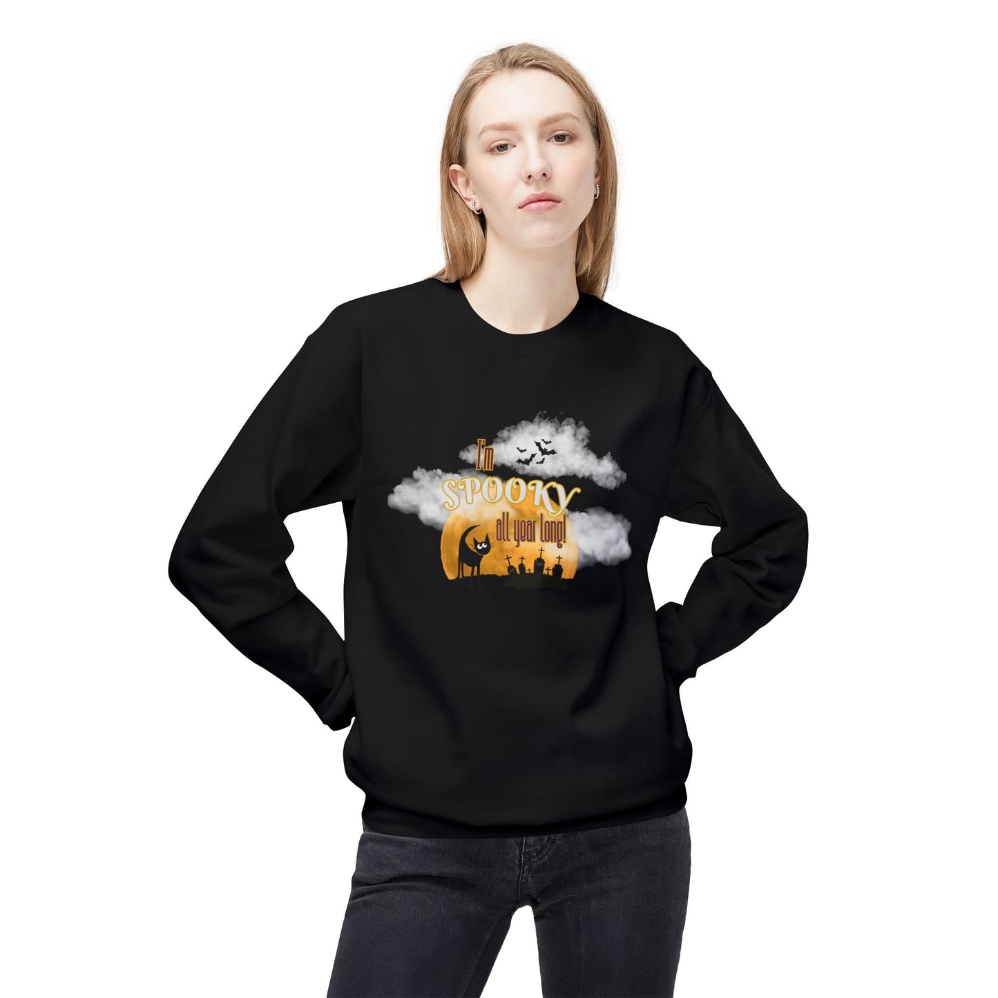 I'm Spooky All Year Long Crewneck Sweatshirt