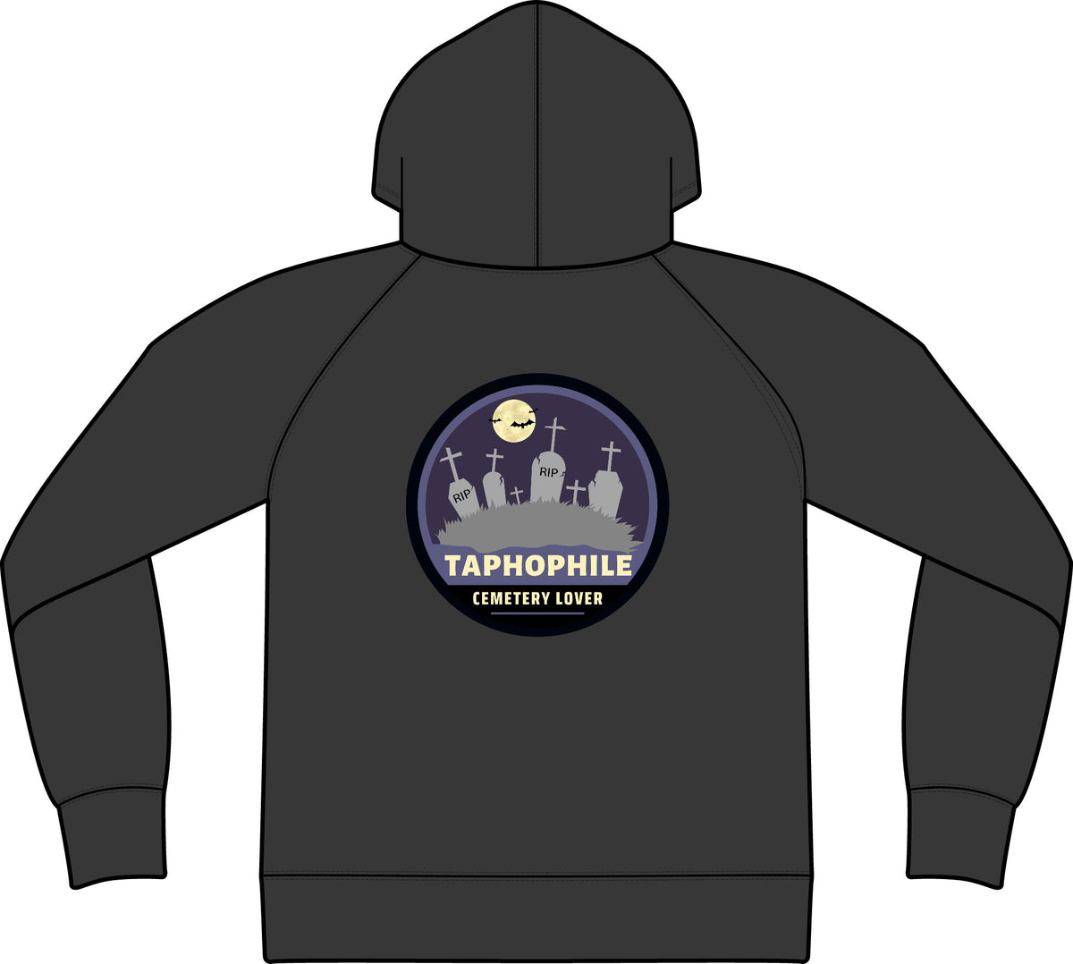 Taphophile - Cemetery Lover | M. Blackcat Unisex Terry Hoodie