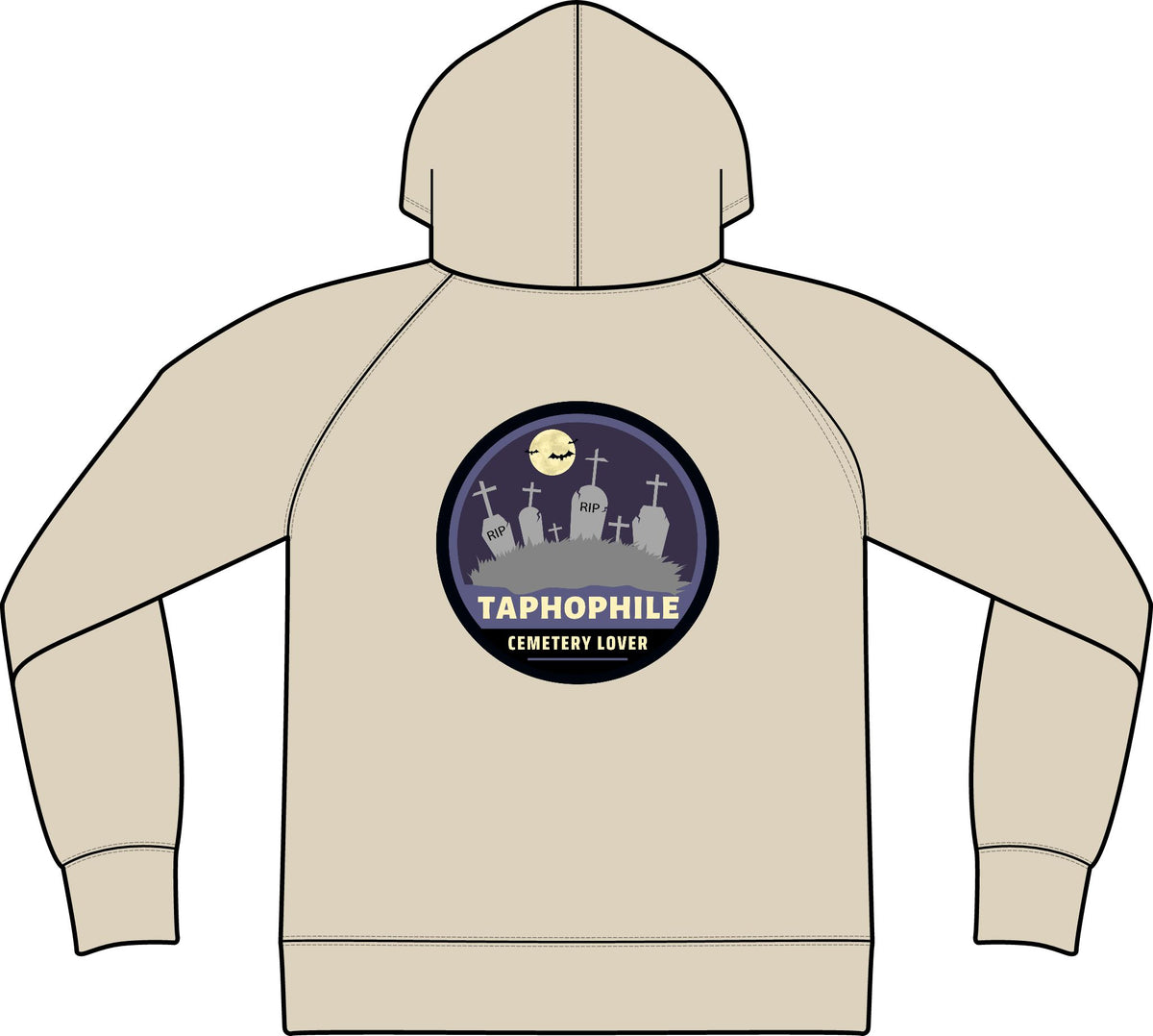 Taphophile - Cemetery Lover | M. Blackcat Unisex Terry Hoodie