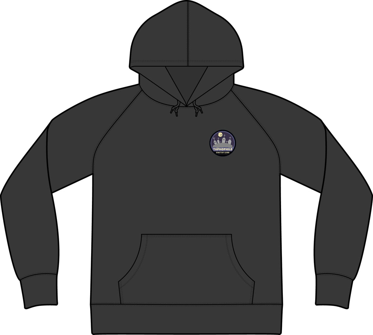 Taphophile - Cemetery Lover | M. Blackcat Unisex Terry Hoodie