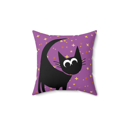 Black Cat I'm Spooky All Year Long 14"x14" Square Pillow