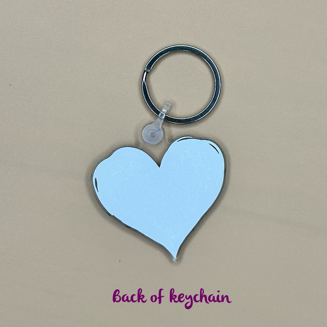 Cheetah Print Heart Keychain