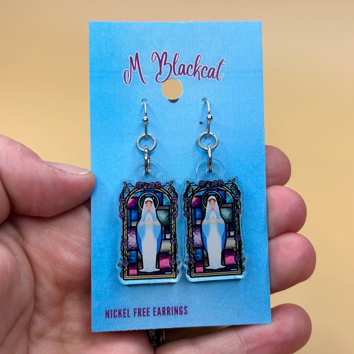 Holy Mary Earrings