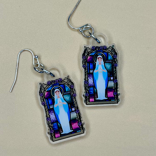Holy Mary Earrings