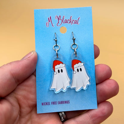Christmas Ghost Earrings