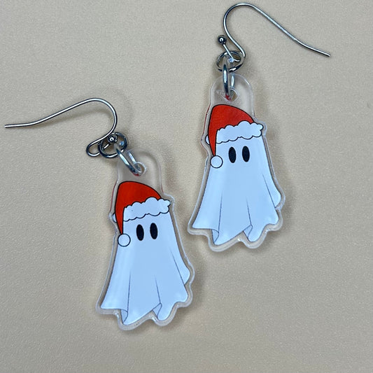 Christmas Ghost Earrings