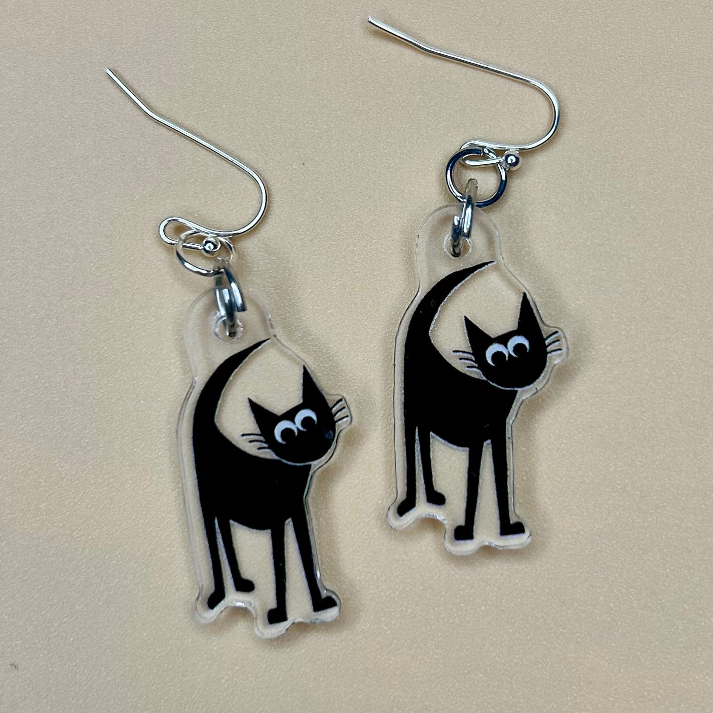 Black Cat Earrings