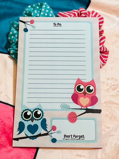 Life Is A Hoot 5.5" x 8.5" To Do List Notepad