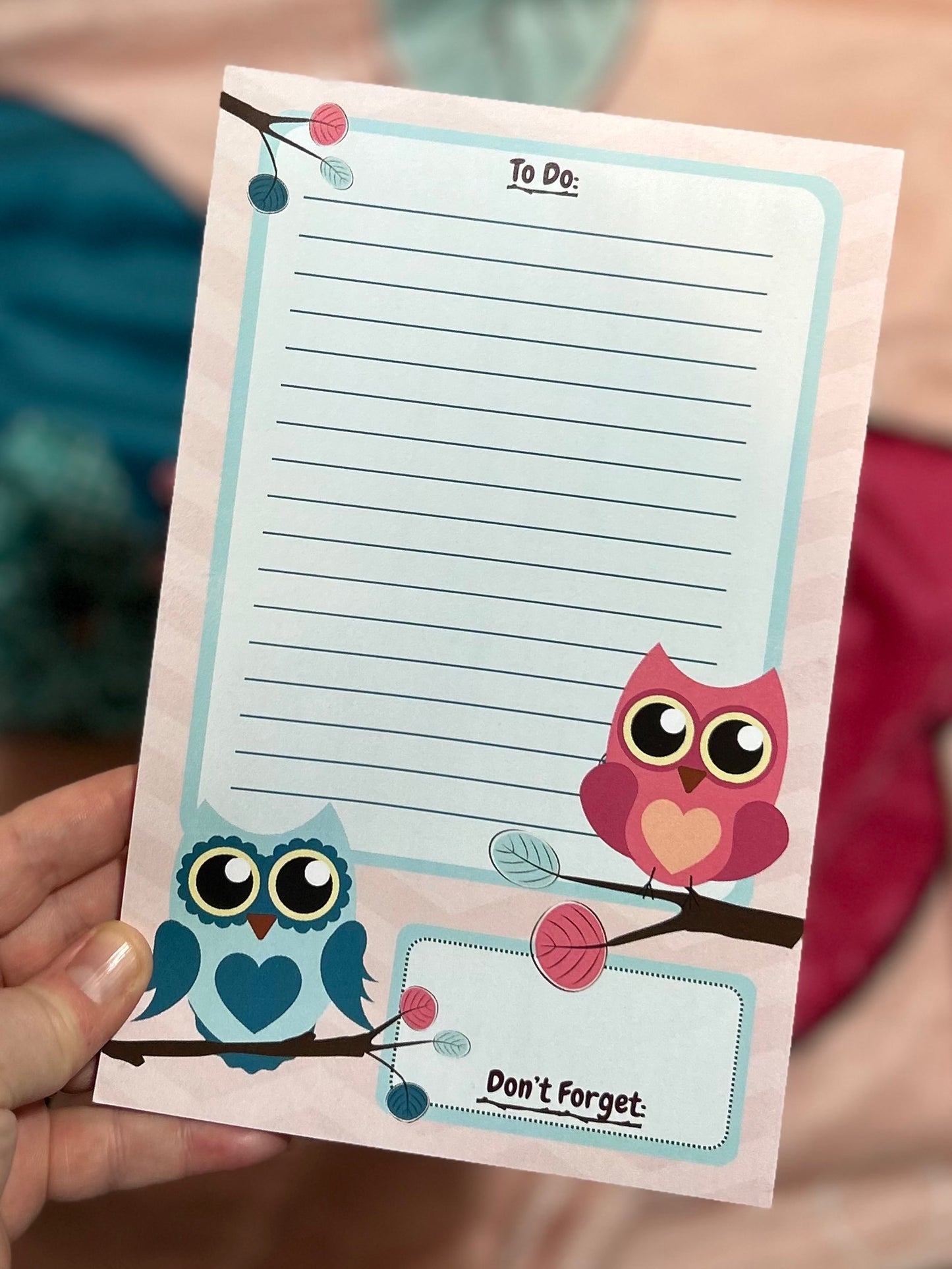 Life Is A Hoot 5.5" x 8.5" To Do List Notepad