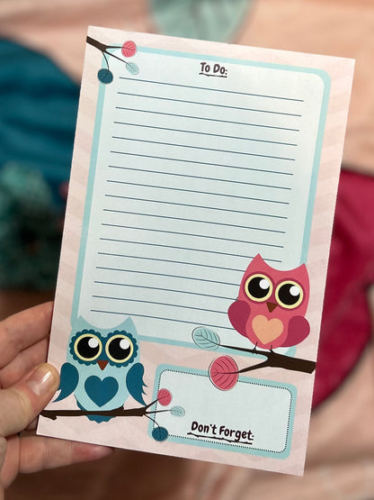 Life Is A Hoot 5.5" x 8.5" To Do List Notepad