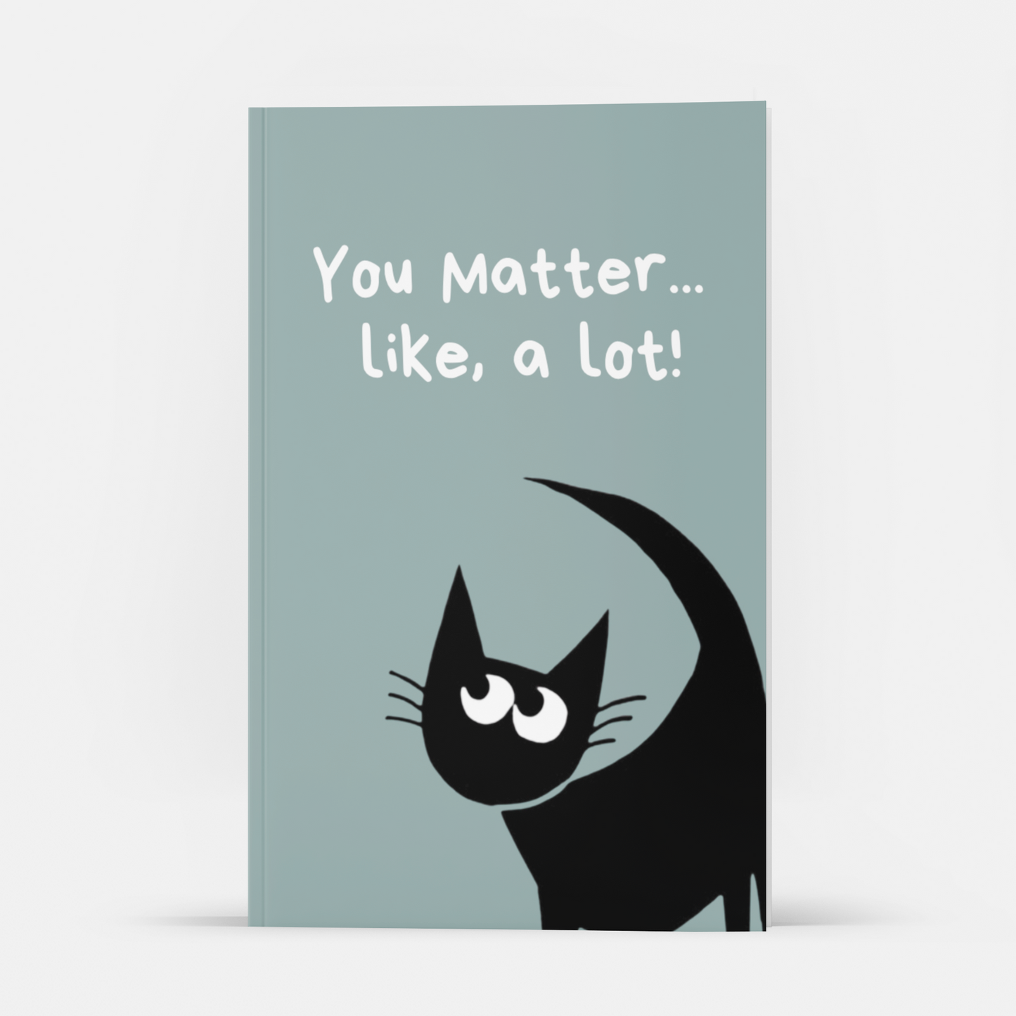 M Blackcat Collection Motivational Dotted Bullet Grid Journal: You Matter, Like A Lot Design 6x9" with 100 White Pages