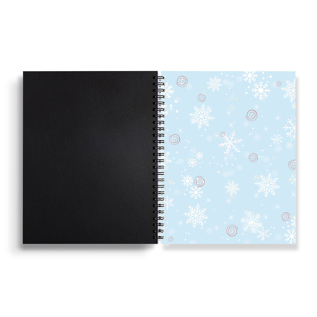 Pom Pom Hat Winter Black Cat Notebook