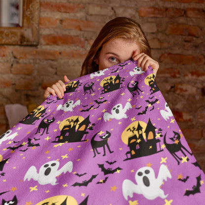 Black Cat I'm Spooky All Year Long Blanket